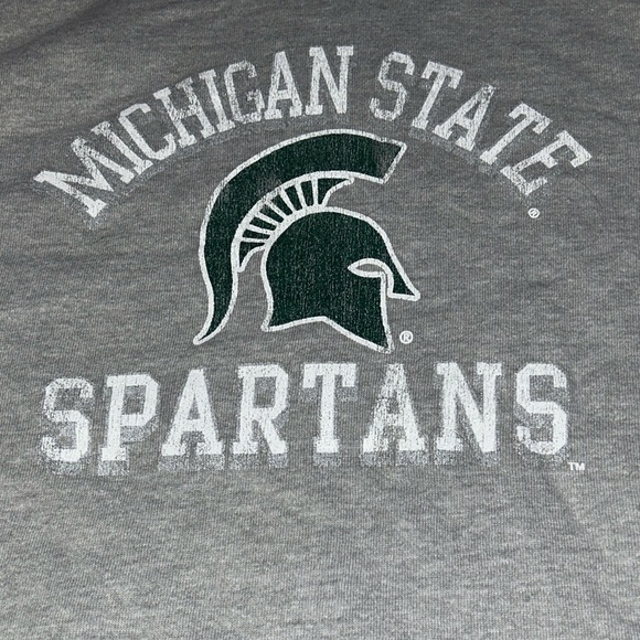 Original Retro Brand Michigan State Spartans Funnel Neck Pullover Sweatshirt - Picture 4 of 6